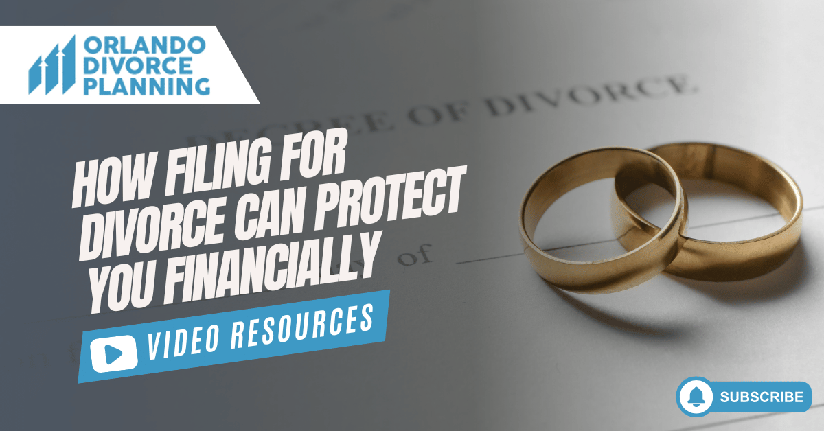 How filing for divorce can protect you financially